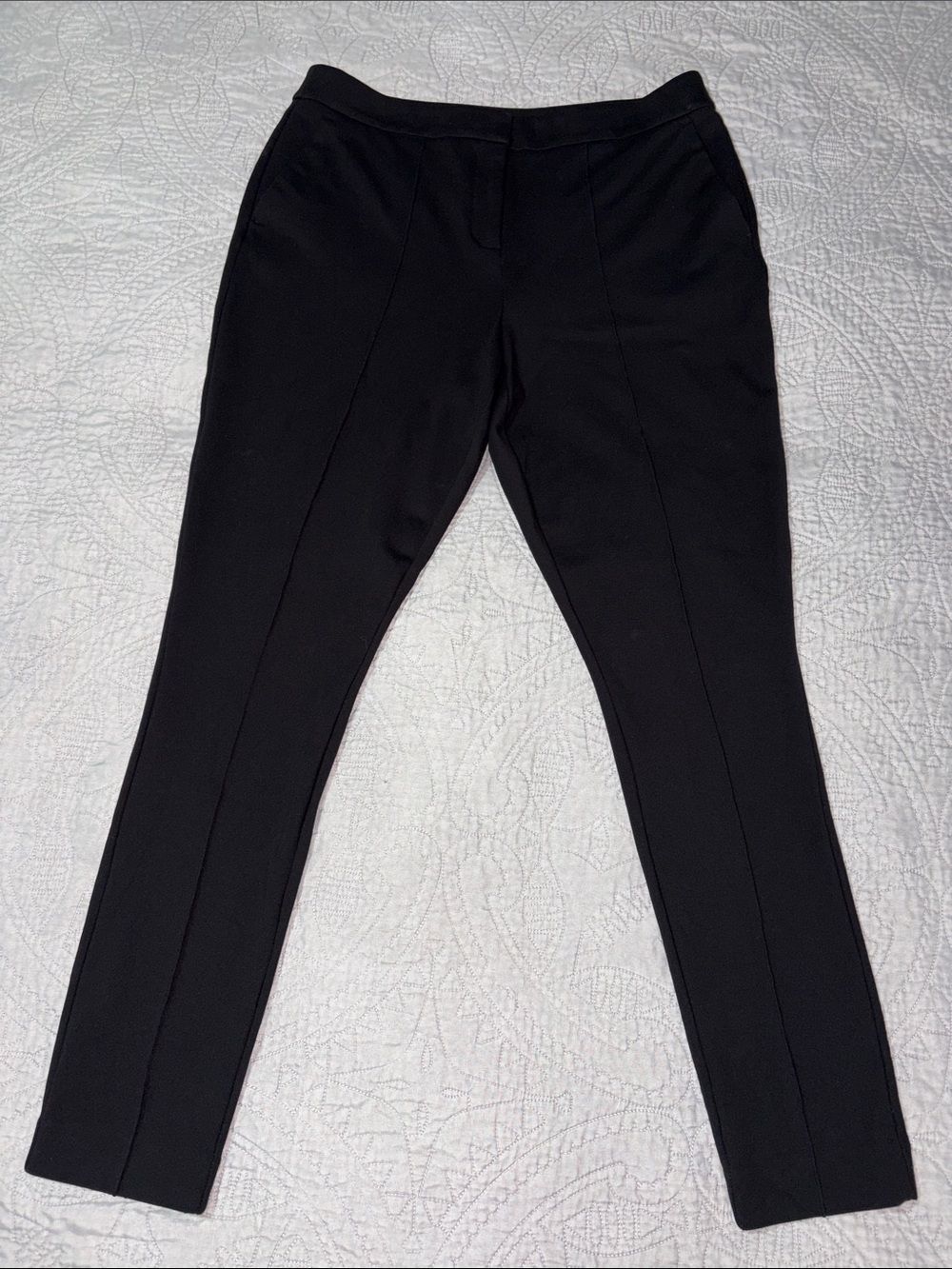 Boden Black Ponte Slim Ankle Pants, sz 12L